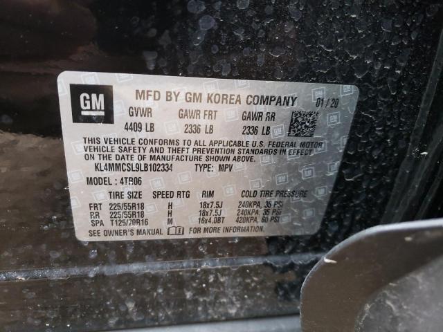 Photo 10 from auction – 2020 BUICK ENCORE GX with VIN KL4MMCSL9LB102334