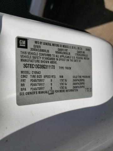 Photo 10 from auction – 2008 GMC SIERRA C15 with VIN 3GTEC13C08G311170
