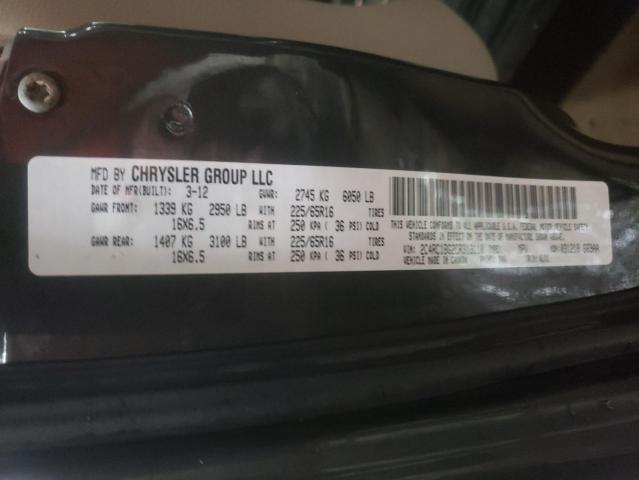 Photo 10 from auction – 2012 CHRYSLER TOWN & COU with VIN 2C4RC1BG2CR313110