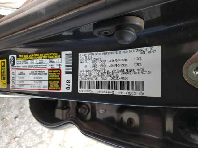 Photo 10 from auction – 2017 TOYOTA TACOMA DOU with VIN 3TMAZ5CN8HM037451