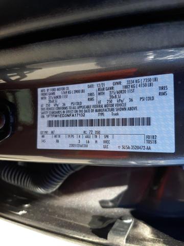 Photo 10 from auction – 2022 FORD F-150 with VIN 1FTFW1ED3NFA17132