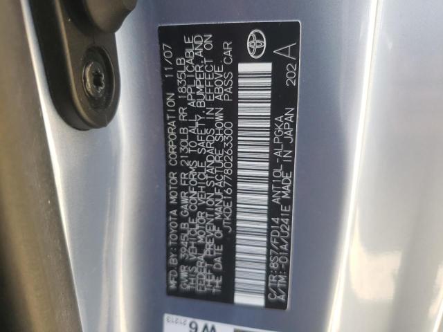 Photo 10 from auction – 2008 TOYOTA SCION TC with VIN JTKDE167780263300