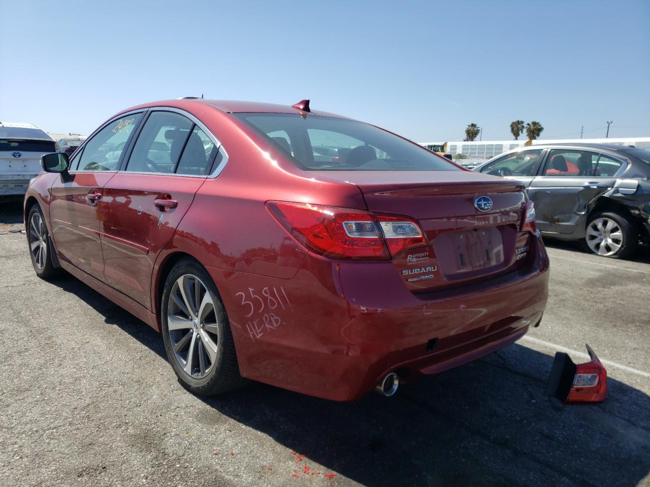 Photo 3 from auction – 2016 SUBARU LEGACY 2.5 with VIN 4S3BNAL69G3024600