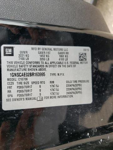 Photo 10 from auction – 2011 CHEVROLET TAHOE C150 with VIN 1GNSCAE02BR163995