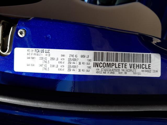 Photo 1 from auction – 2018 DODGE GRAND CARA with VIN 2C7WDGCG0JR255239