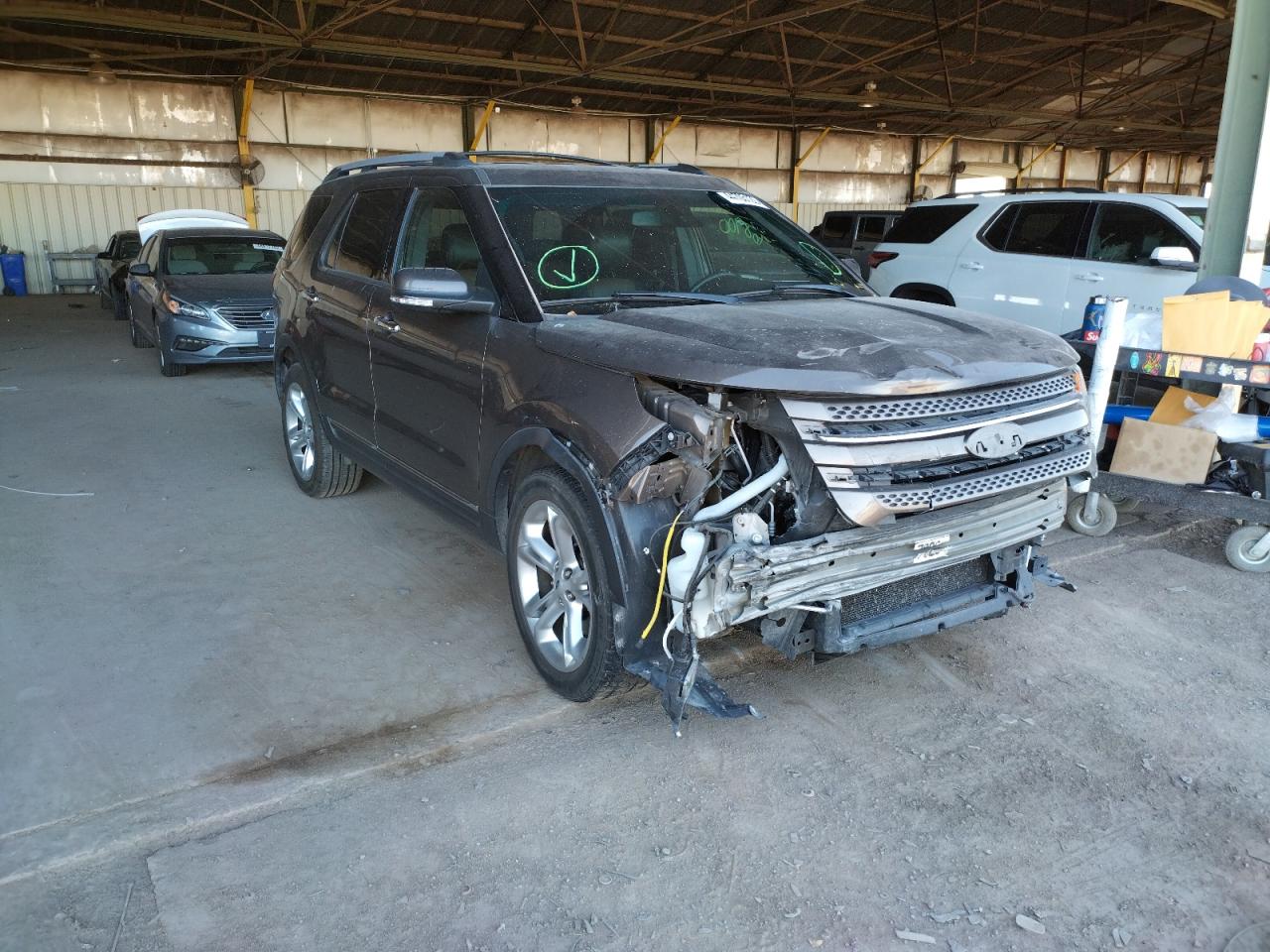 FORD EXPLORER L 2015 with VIN 1FM5K7F82FGA95596 - Photo from auction