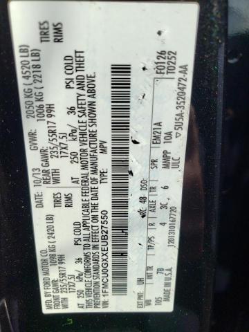 Photo 10 from auction – 2014 FORD ESCAPE SE with VIN 1FMCU0GXXEUB27550