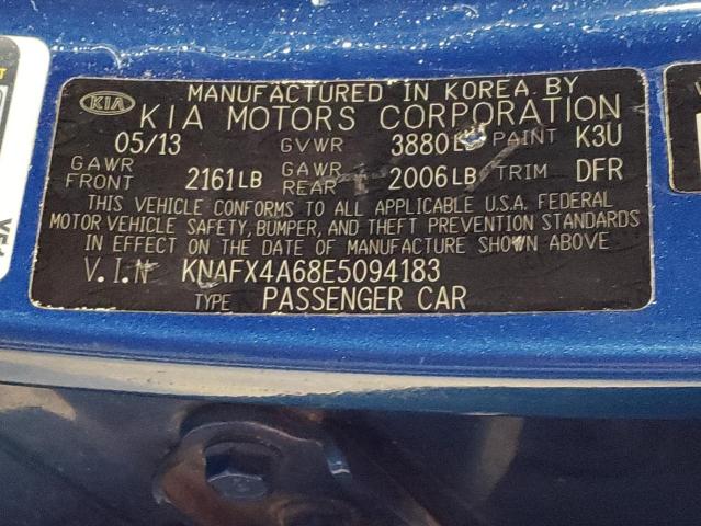 Photo 10 from auction – 2014 KIA FORTE LX with VIN KNAFX4A68E5094183