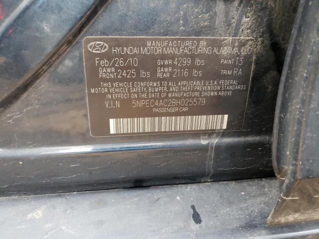 Photo 10 from auction – 2011 HYUNDAI SONATA SE with VIN 5NPEC4AC2BH025579