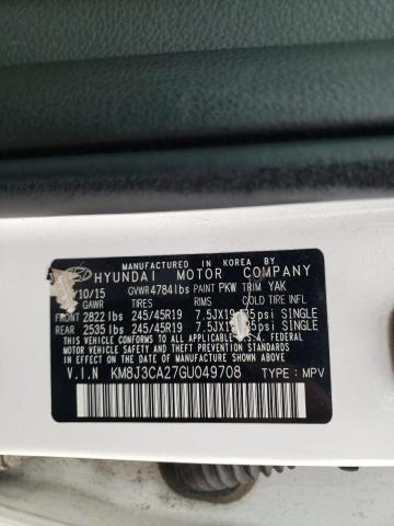 Photo 10 from auction – 2016 HYUNDAI TUCSON LIM with VIN KM8J3CA27GU049708
