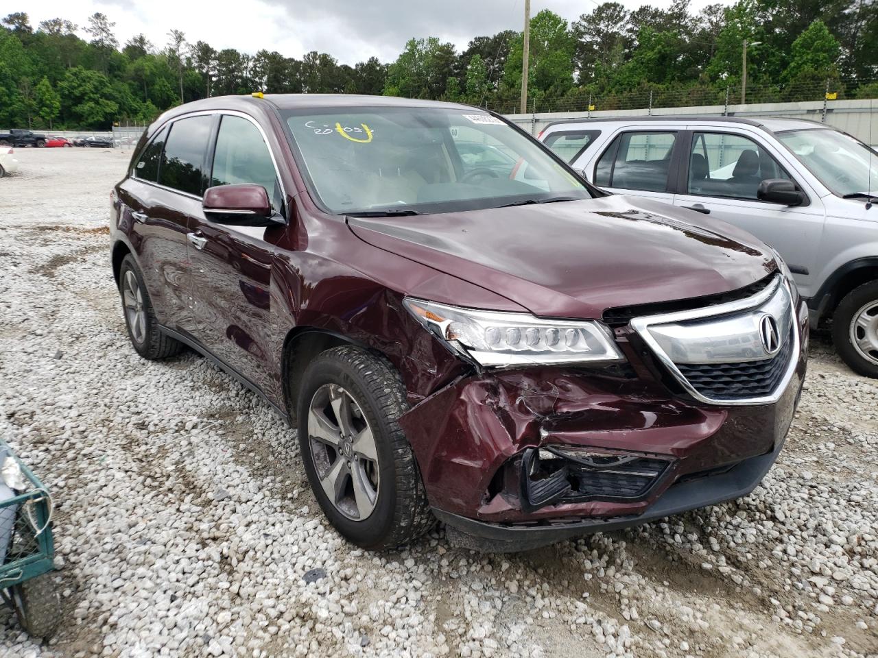 ACURA MDX 2014 con VIN 5FRYD3H27EB011423 - Foto de la subasta