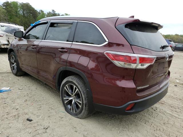 Photo 3 from auction – 2016 TOYOTA HIGHLANDER with VIN 5TDJKRFH4GS295465
