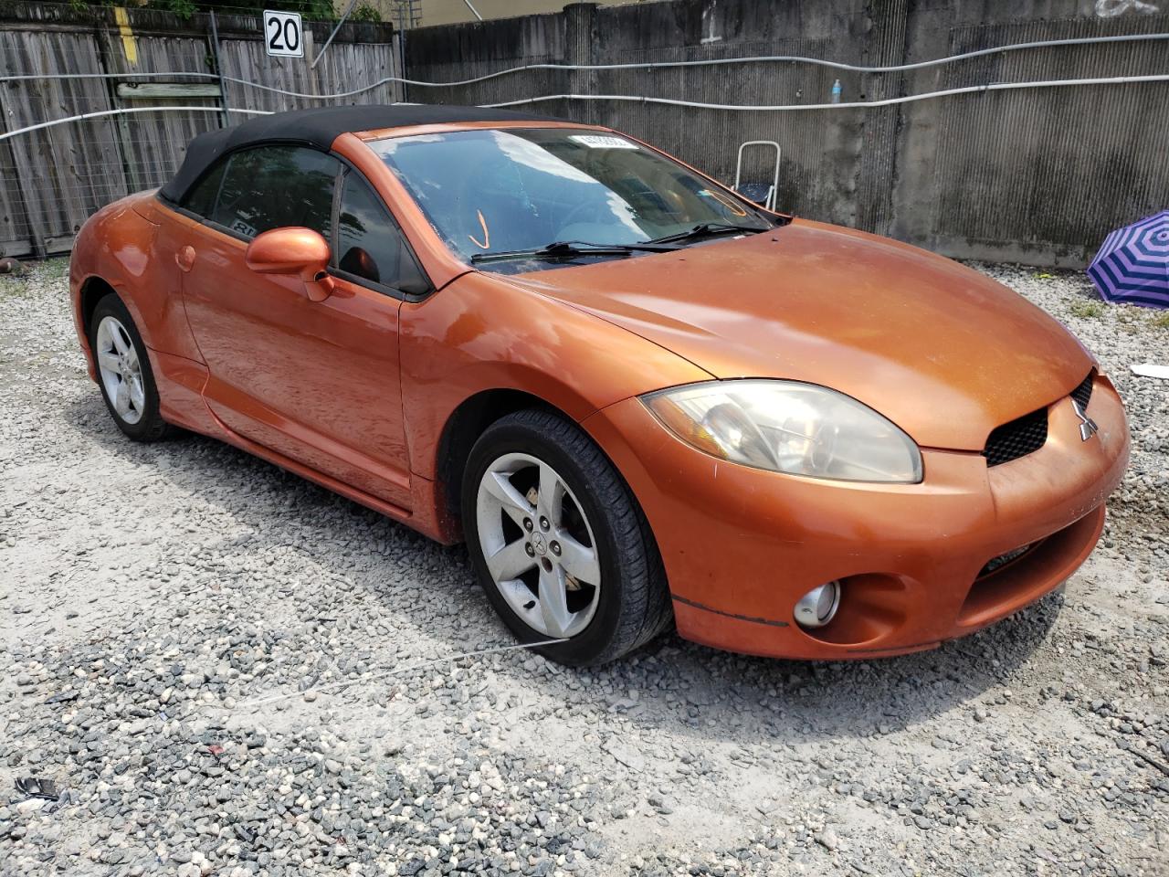 MITSUBISHI ECLIPSE SP 2007 with VIN 4A3AL25F67E037911 - Photo from auction