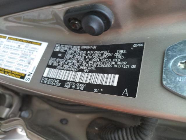 Photo 10 from auction – 2006 TOYOTA 4RUNNER SR with VIN JTEBU14R760096421