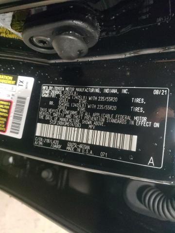 Photo 10 from auction – 2021 TOYOTA HIGHLANDER with VIN 5TDFZRBH3MS147083