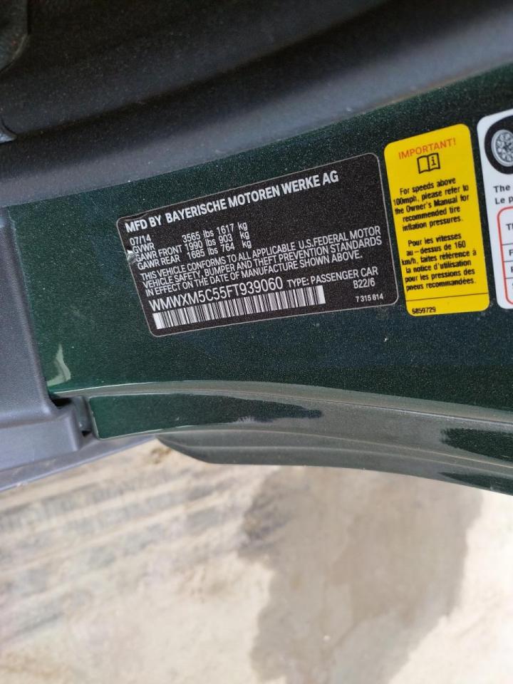 Photo 10 from auction – 2015 MINI COOPER with VIN WMWXM5C55FT939060
