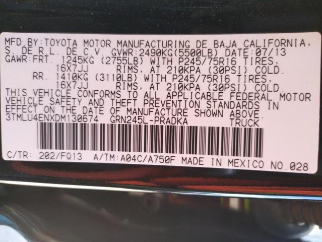 Photo 10 from auction – 2013 TOYOTA TACOMA DOU with VIN 3TMLU4ENXDM130674