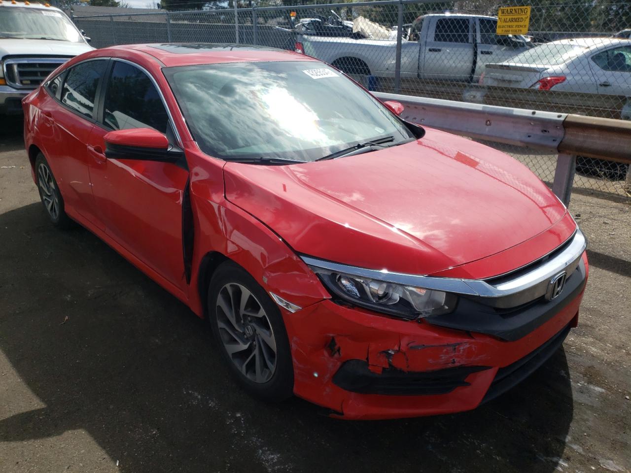 HONDA CIVIC EX 2016 with VIN 2HGFC2F73GH561494 - Photo from auction
