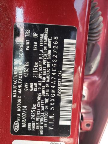 Photo 10 from auction – 2014 KIA OPTIMA LX with VIN 5XXGM4A74EG327268