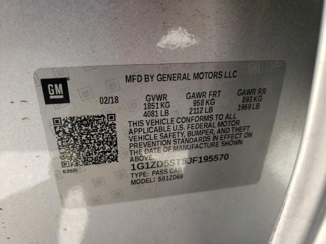 Photo 10 from auction – 2018 CHEVROLET MALIBU LT with VIN 1G1ZD5ST5JF195570