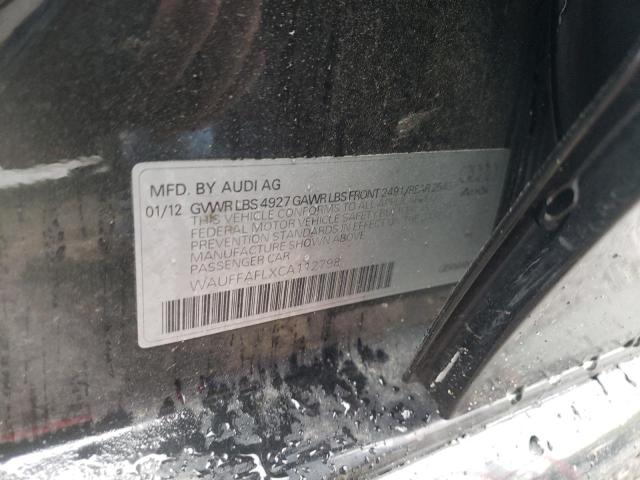 Photo 10 from auction – 2012 AUDI A4 PREMIUM with VIN WAUFFAFLXCA112798