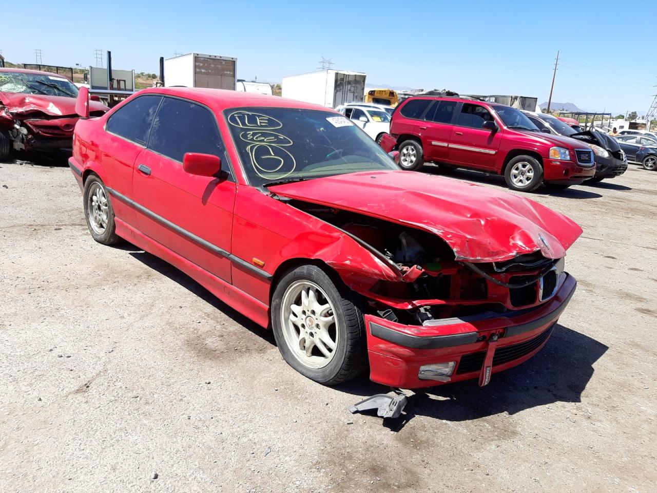 BMW 323 IS 1998 with VIN WBABF7326WEH42377 - Photo from auction