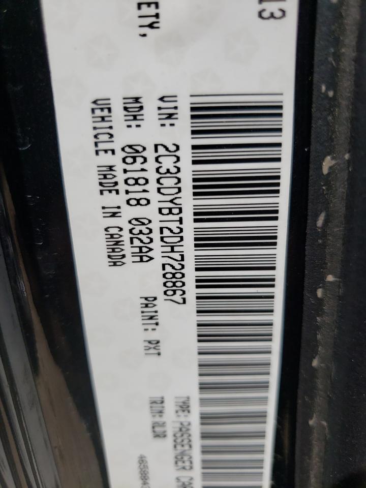 Photo 10 from auction – 2013 DODGE CHALLENGER with VIN 2C3CDYBT2DH728867