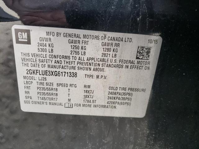 Photo 1 from auction – 2016 GMC TERRAIN SL with VIN 2GKFLUE3XG6171338