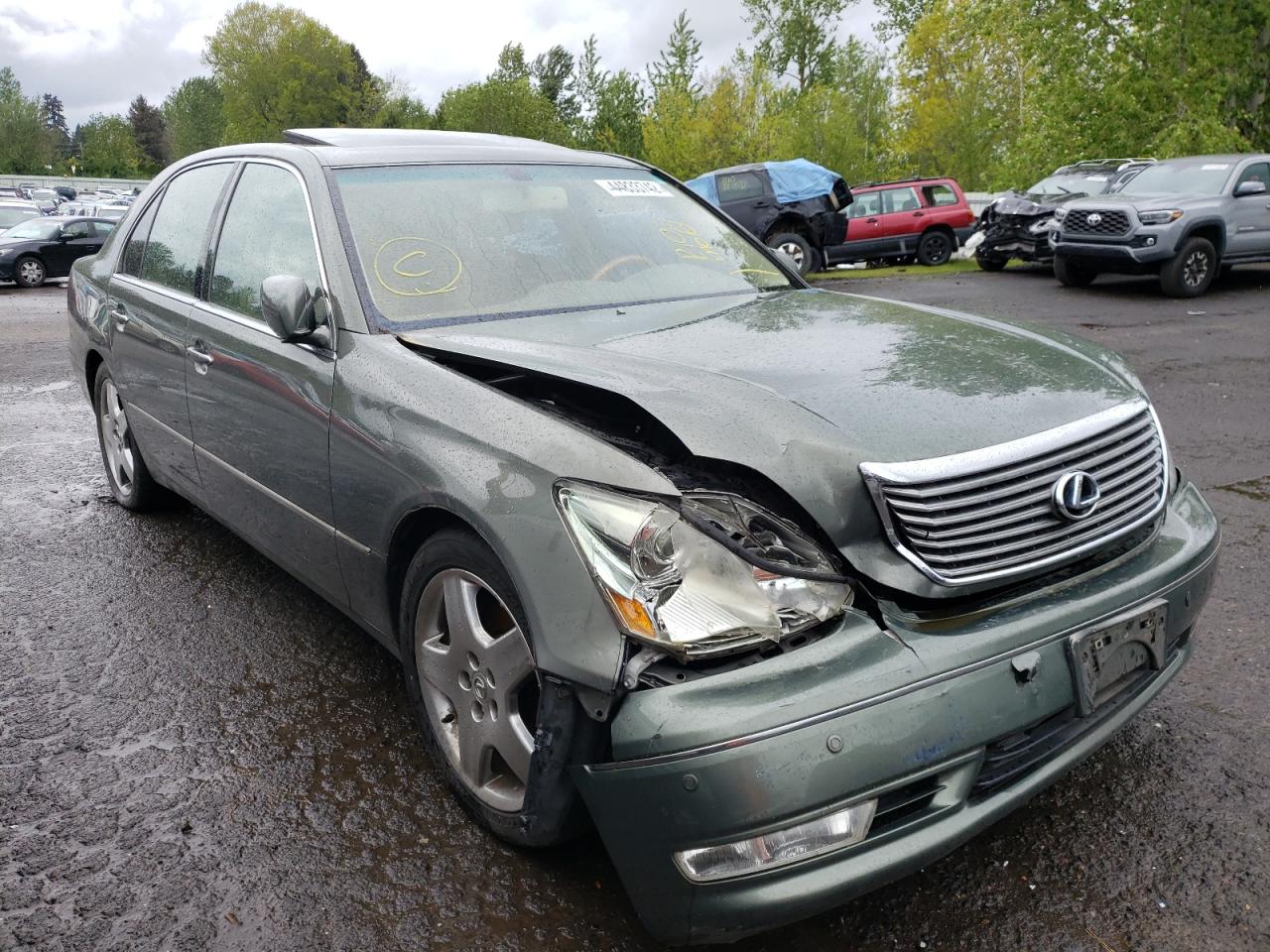 LEXUS LS 430 2005 with VIN JTHBN36F155012822 - Photo from auction