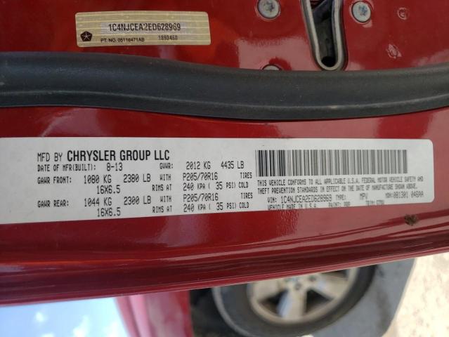 Photo 10 from auction – 2014 JEEP COMPASS LA with VIN 1C4NJCEA2ED628969