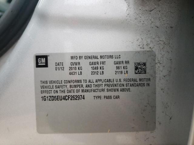 Photo 1 from auction – 2012 CHEVROLET MALIBU 2LT with VIN 1G1ZD5EU4CF262974