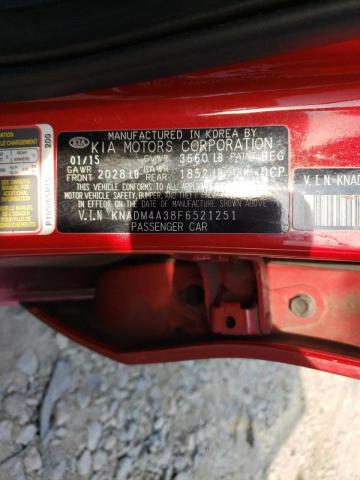 Photo 10 from auction – 2015 KIA RIO LX with VIN KNADM4A38F6521251