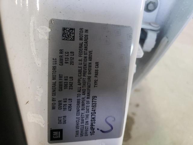 Photo 10 from auction – 2016 BUICK VERANO with VIN 1G4PP5SK7G4163779