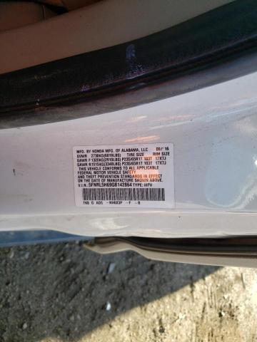 Photo 10 from auction – 2016 HONDA ODYSSEY EX with VIN 5FNRL5H69GB142864
