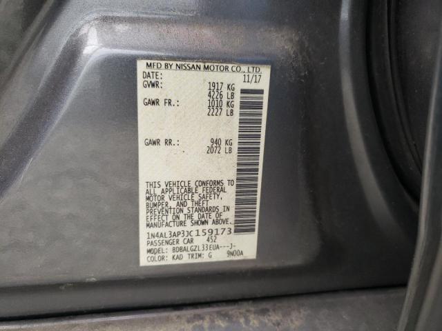 Photo 10 from auction – 2018 NISSAN ALTIMA 2.5 with VIN 1N4AL3AP3JC159173