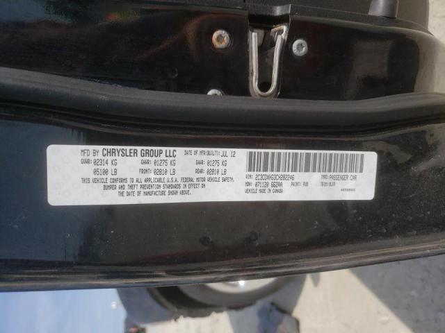 Photo 10 from auction – 2012 DODGE CHARGER SX with VIN 2C3CDXHG3CH282246