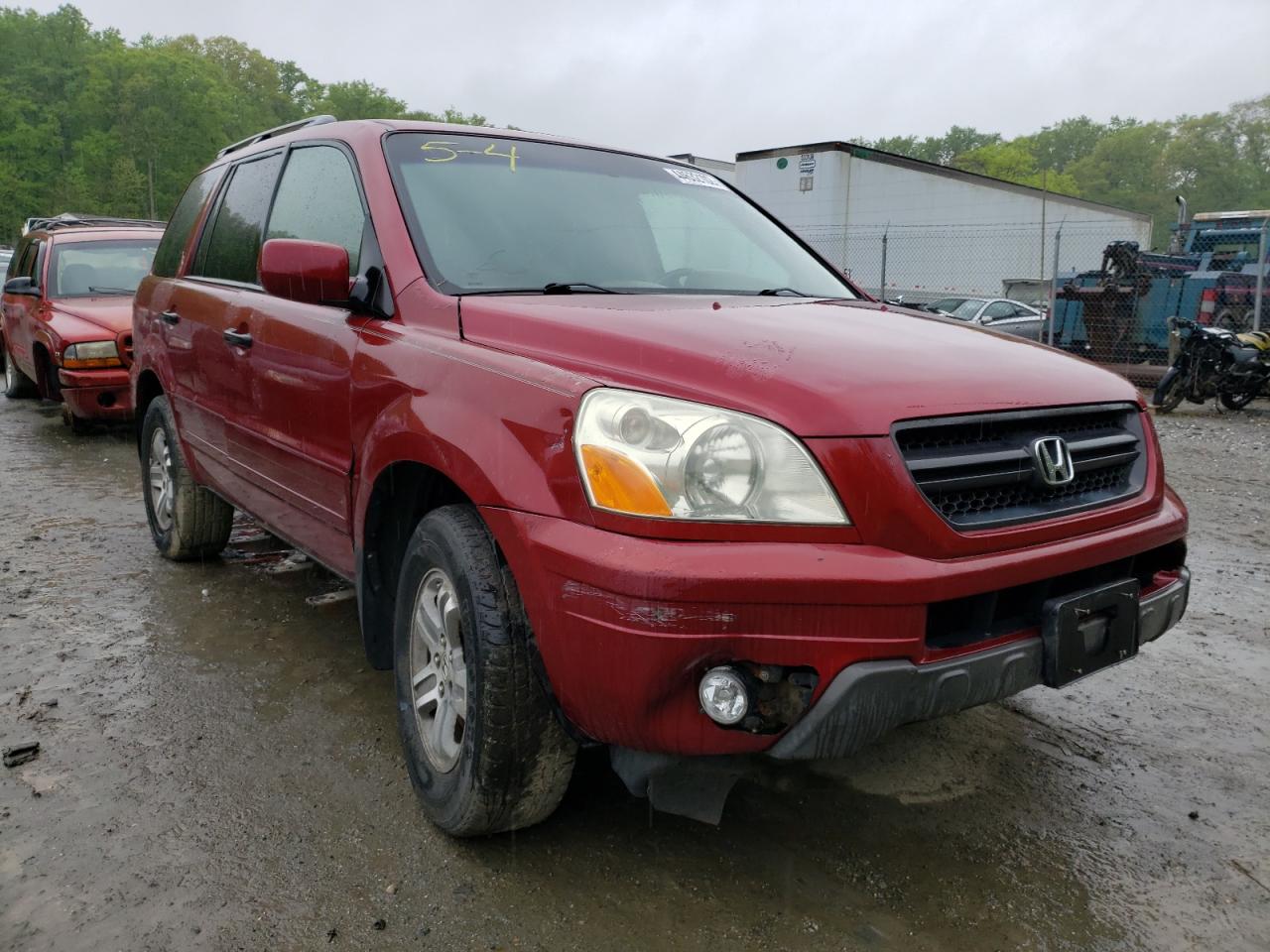 Photo 1 from auction – 2005 HONDA PILOT EXL with VIN 2HKYF18755H538809