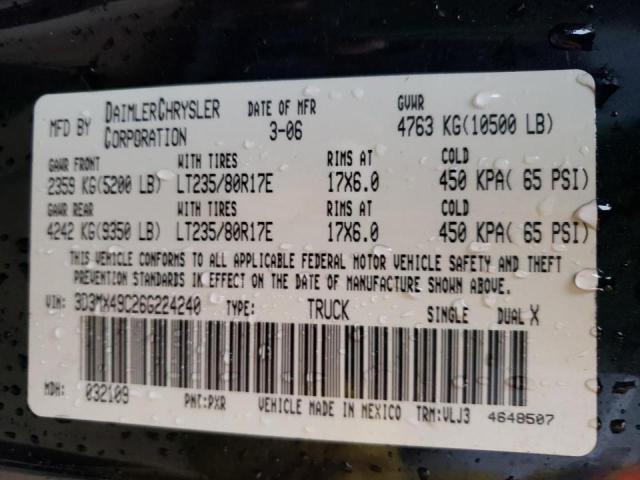 Foto 10 de la subasta – 2006 DODGE RAM 3500 con VIN 3D3MX49C26G224240