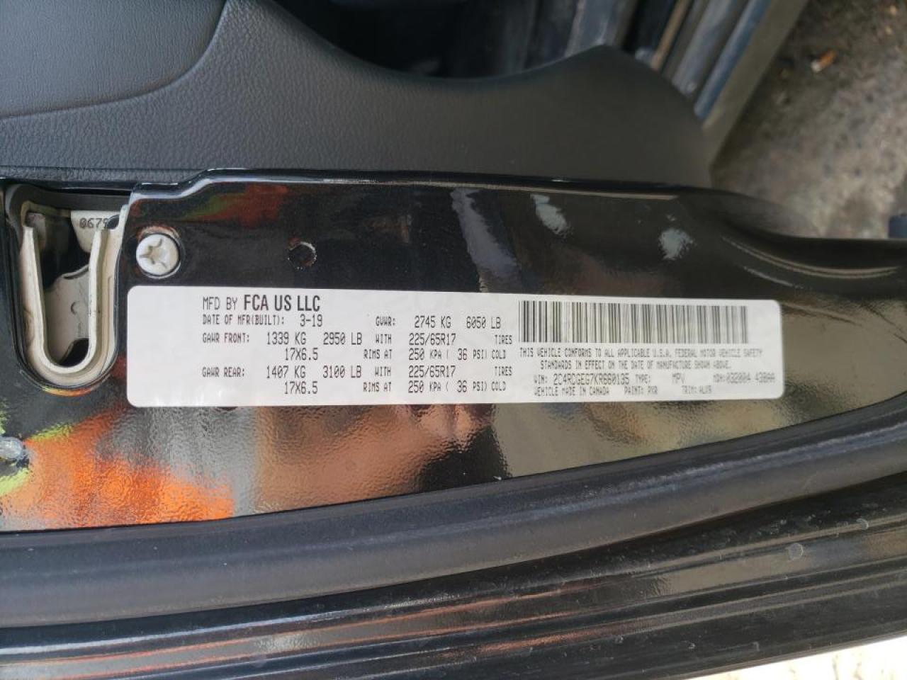 Photo 10 from auction – 2019 DODGE GRAND CARA with VIN 2C4RDGEG7KR660135