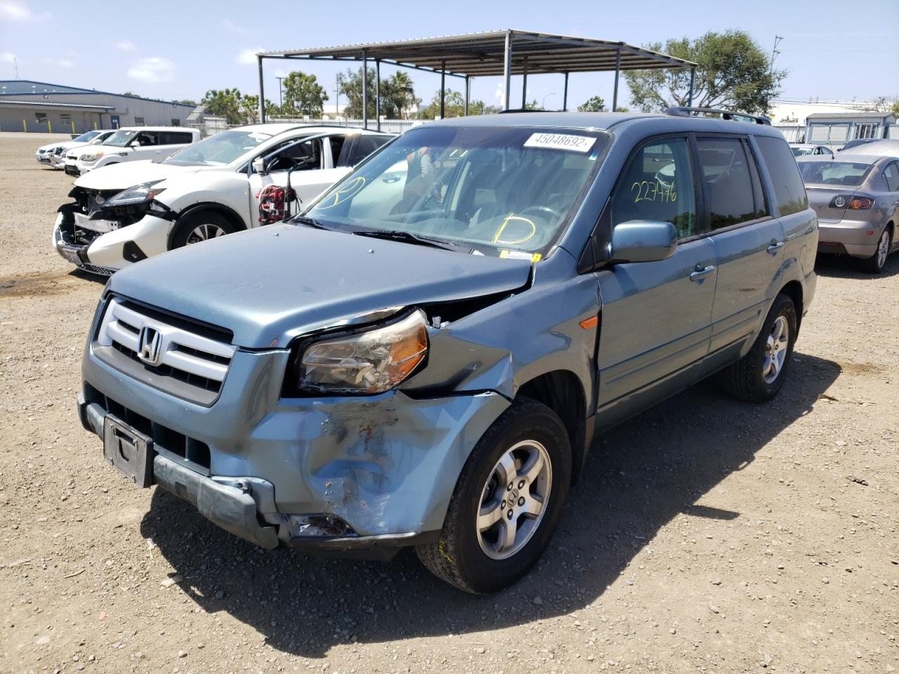 Photo 2 from auction – 2008 HONDA PILOT EX with VIN 5FNYF28458B017300