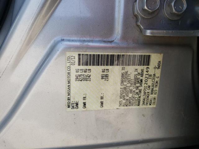 Photo 10 from auction – 2012 NISSAN ALTIMA BAS with VIN 1N4AL2AP7CC202149