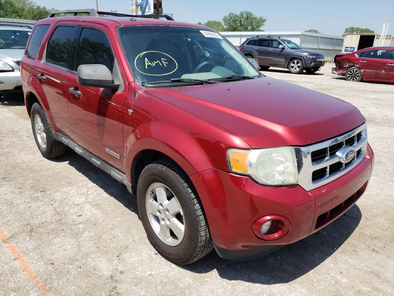 FORD ESCAPE XLT 2008 with VIN 1FMCU03188KC45016 - Photo from auction