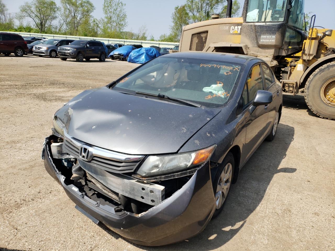 Photo 2 from auction – 2012 HONDA CIVIC LX with VIN 19XFB2F55CE082645