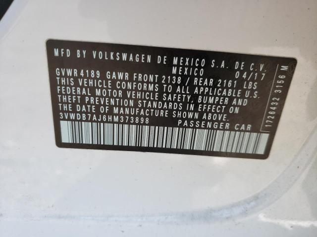 Photo 10 from auction – 2017 VOLKSWAGEN JETTA SE with VIN 3VWDB7AJ6HM373898