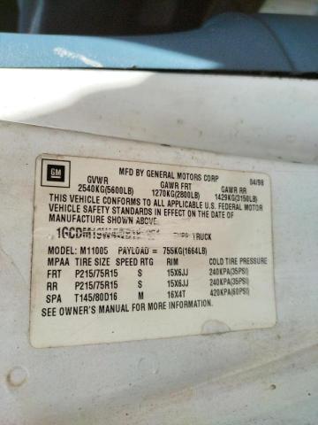 Photo 10 from auction – 2001 CHEVROLET ASTRO with VIN 1GCDM19W21B157764