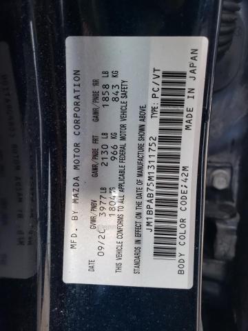 Photo 10 from auction – 2021 MAZDA 3 SELECT with VIN JM1BPAB75M1311752