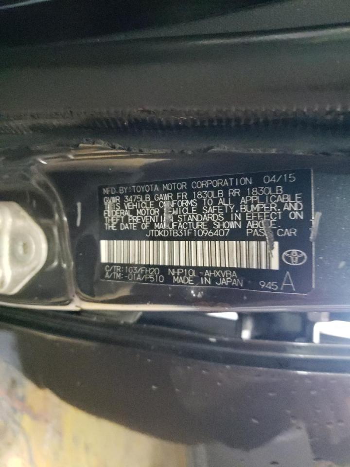 Photo 10 from auction – 2015 TOYOTA PRIUS C with VIN JTDKDTB31F1096407
