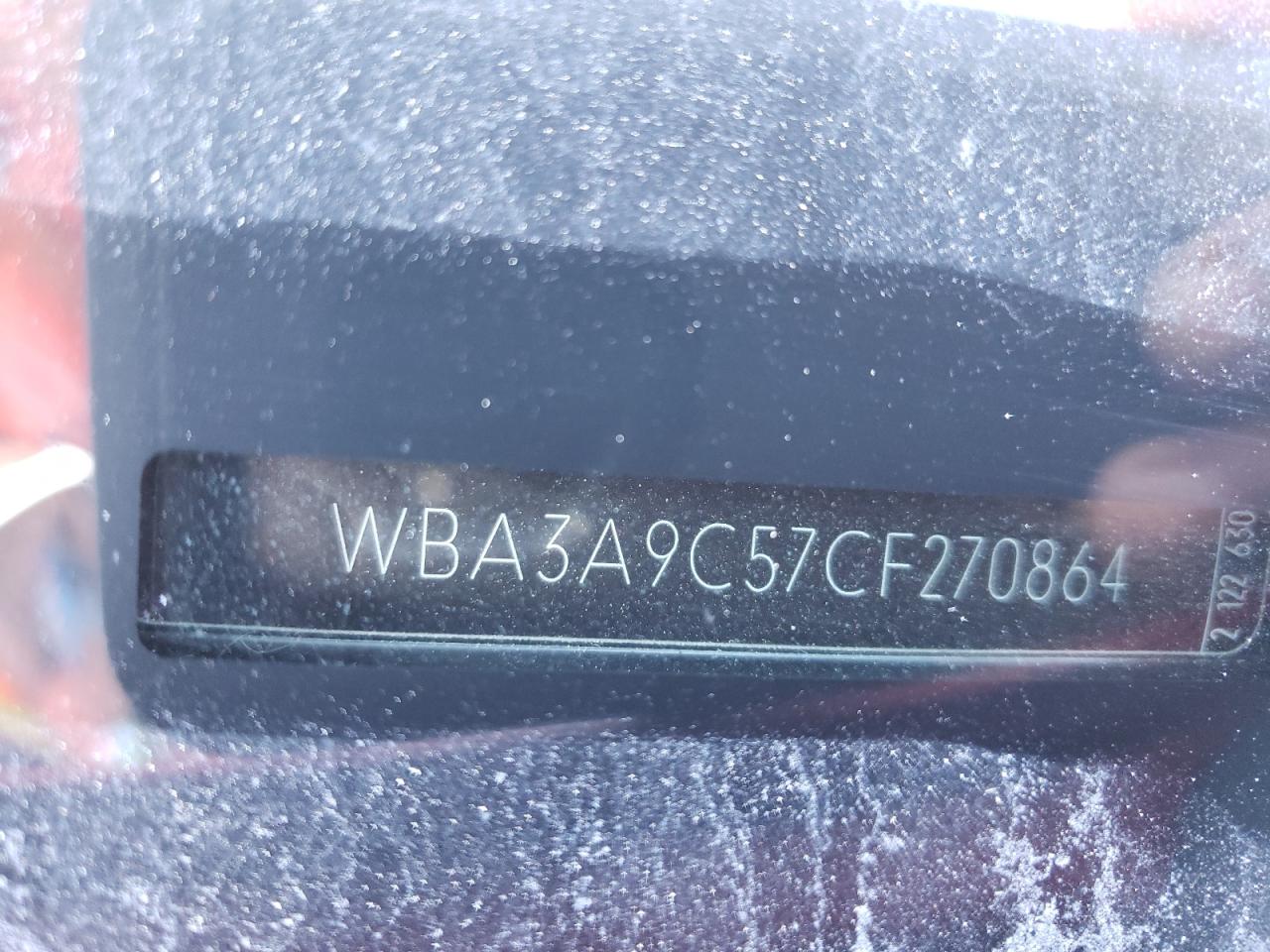 Photo 10 from auction – 2012 BMW 335 I with VIN WBA3A9C57CF270864