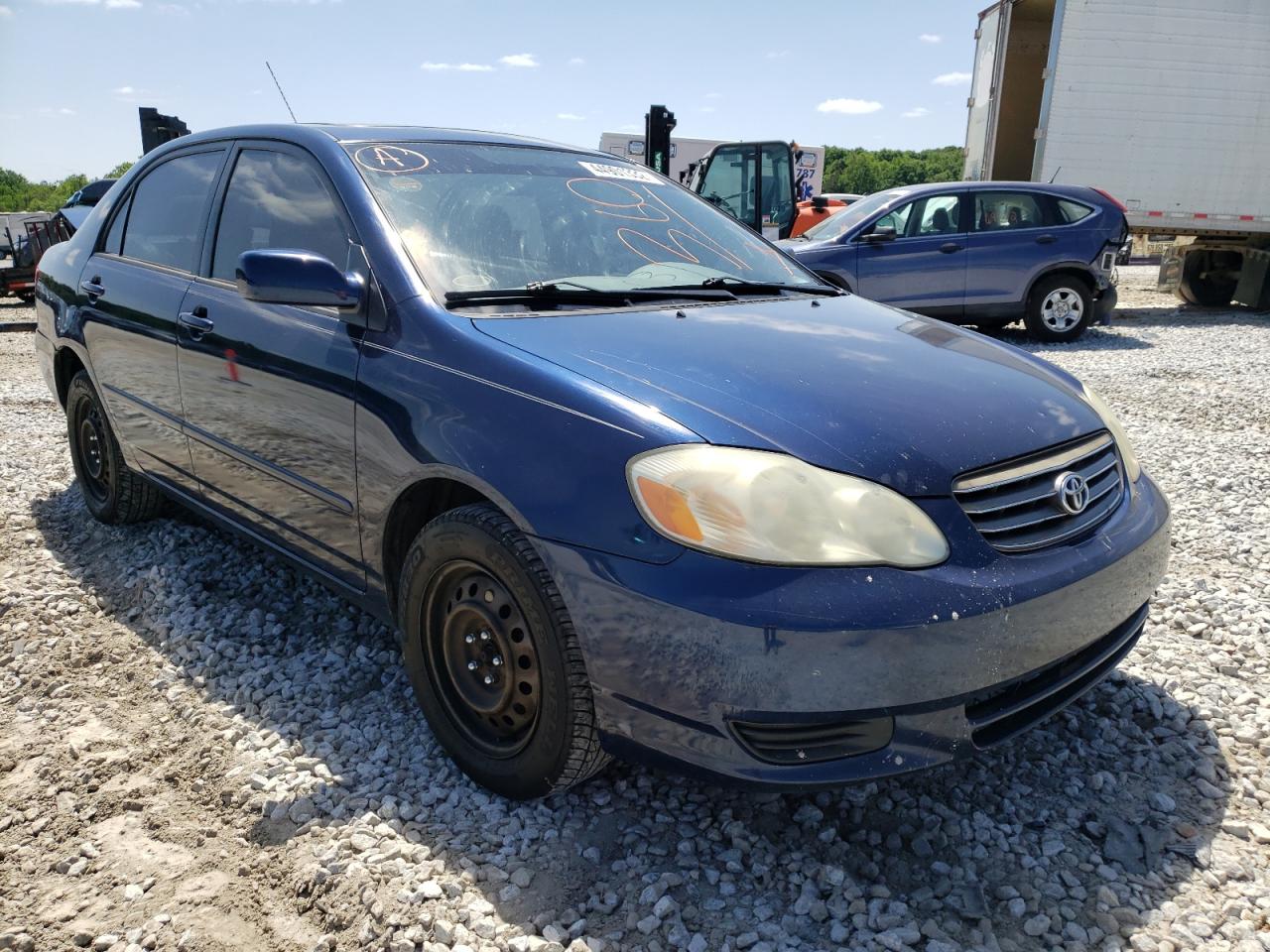 TOYOTA COROLLA CE 2003 with VIN 1NXBR32E63Z150261 - Photo from auction