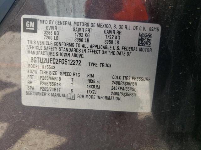 Photo 10 from auction – 2015 GMC SIERRA K15 with VIN 3GTU2UEC2FG512272